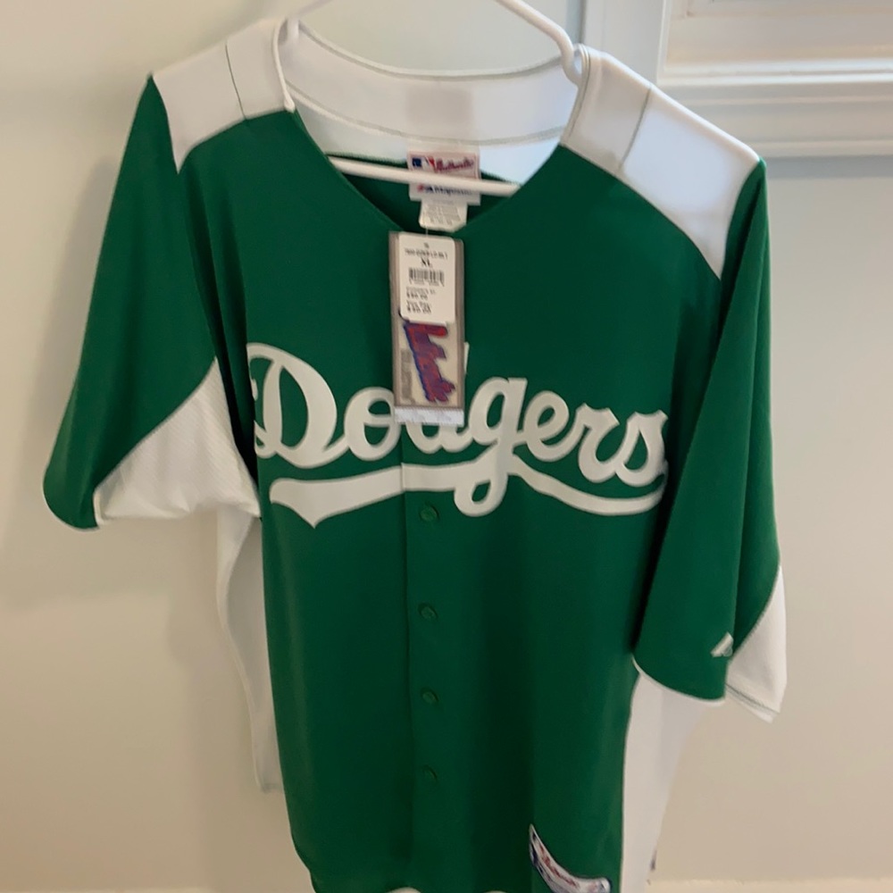 Dodgers Green Jersey by Magestic XL